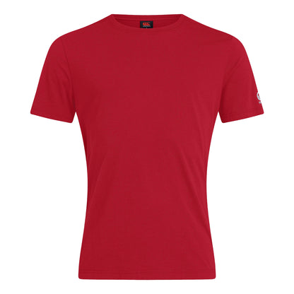 Flag Red - Front - Canterbury Womens-Ladies Club Plain T-Shirt