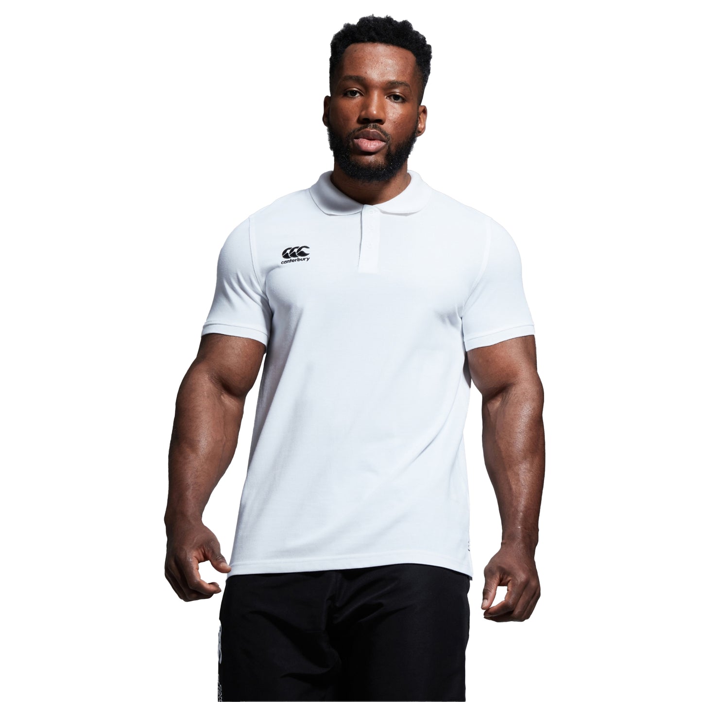 White - Lifestyle - Canterbury Mens Waimak Polo Shirt