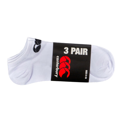 White-Black - Side - Canterbury Unisex Adult Socks (Pack of 3)