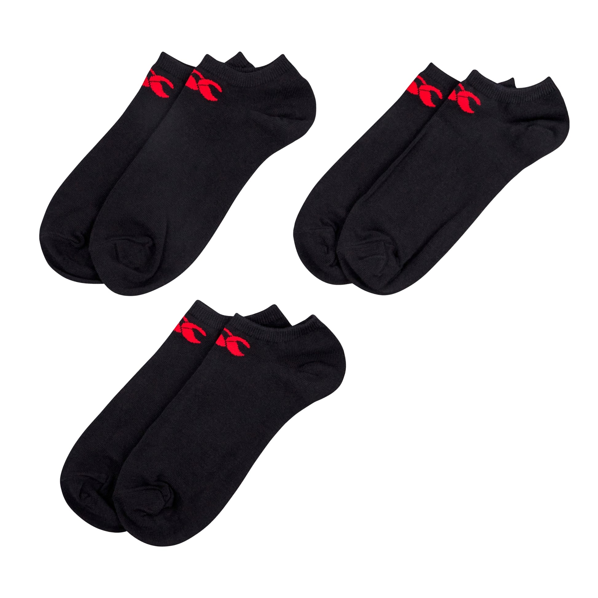 Black-Red - Front - Canterbury Unisex Adult Socks (Pack of 3)