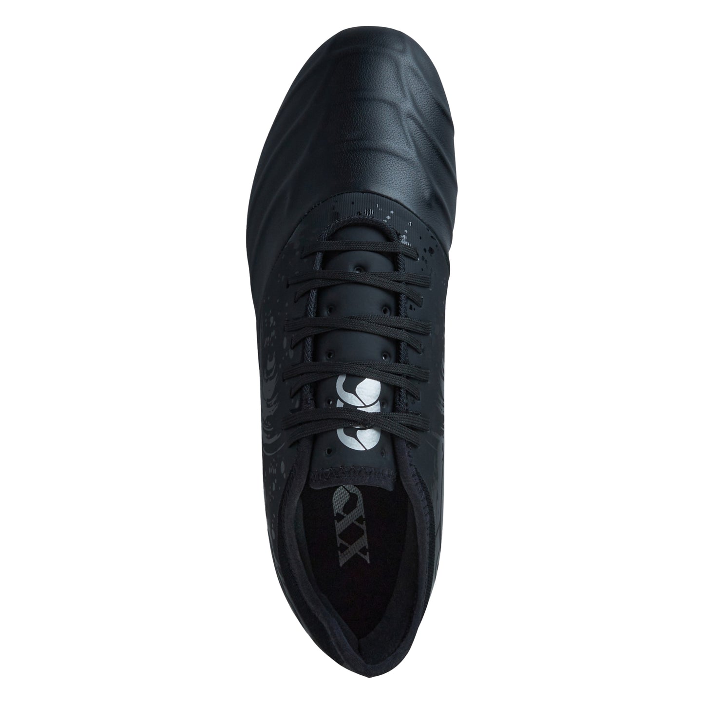 Black-Silver Metallic - Side - Canterbury Mens Phoenix Genesis Pro Leather Firm Ground Boots