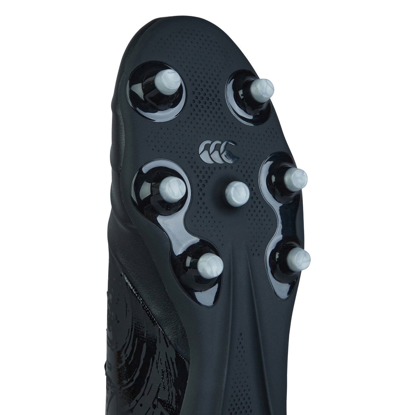 Black-Silver Metallic - Lifestyle - Canterbury Mens Phoenix Genesis Pro Leather Firm Ground Boots