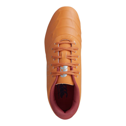 Orange Crush-Amber - Side - Canterbury Unisex Adult Phoenix Genesis Team Soft Ground Rugby Boots