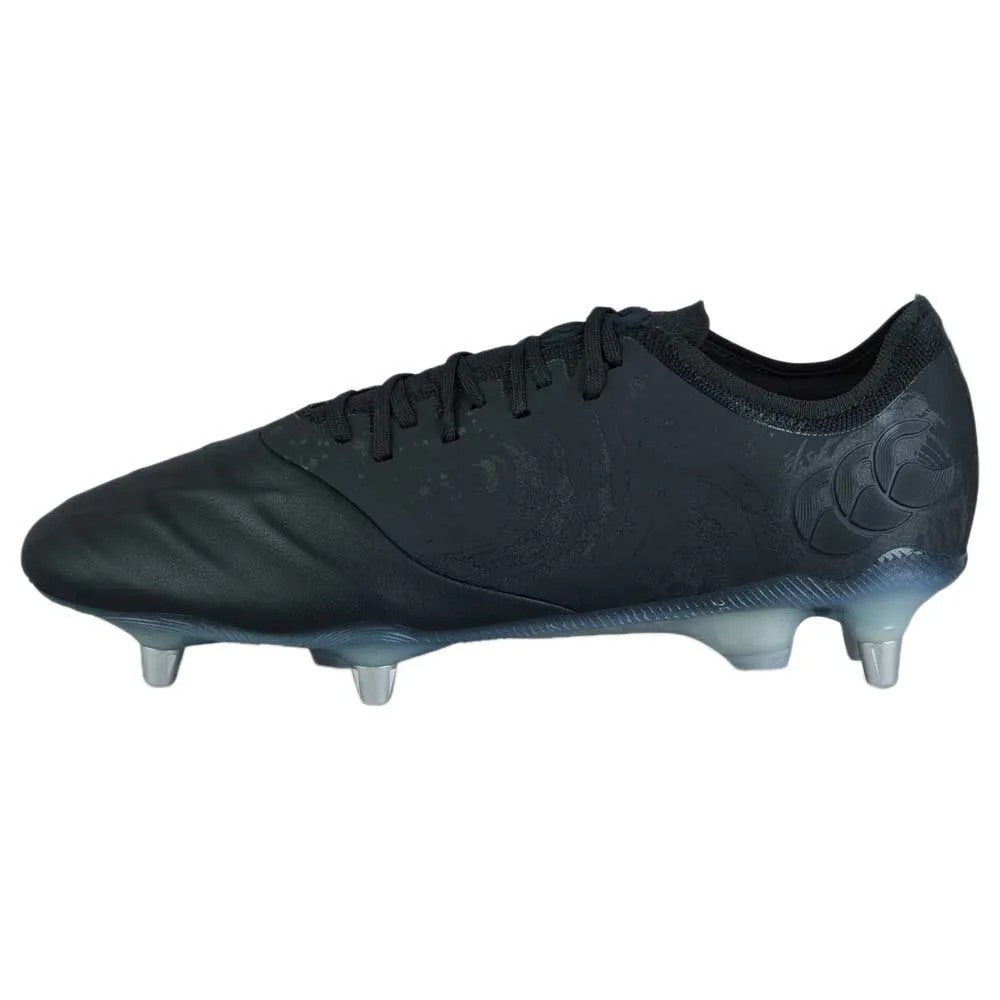 Black-Silver Metallic - Side - Canterbury Mens Phoenix Genesis Elite Soft Ground Rugby Boots
