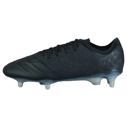Black-Silver Metallic - Side - Canterbury Mens Phoenix Genesis Elite Soft Ground Rugby Boots