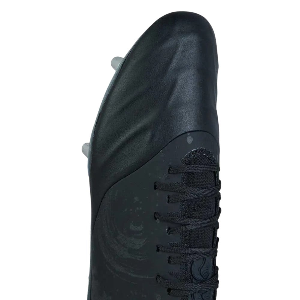 Black-Silver Metallic - Close up - Canterbury Mens Phoenix Genesis Elite Soft Ground Rugby Boots
