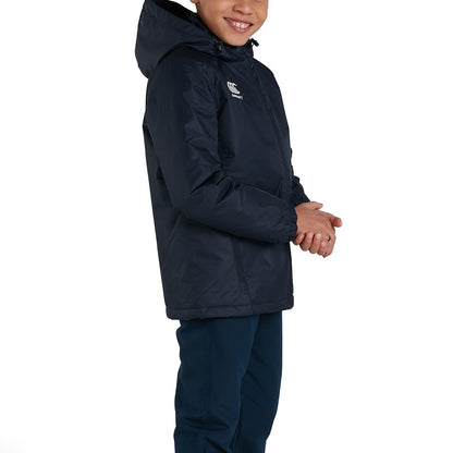 Navy - Side - Canterbury Childrens-Kids Club Vaposhield Stadium Jacket