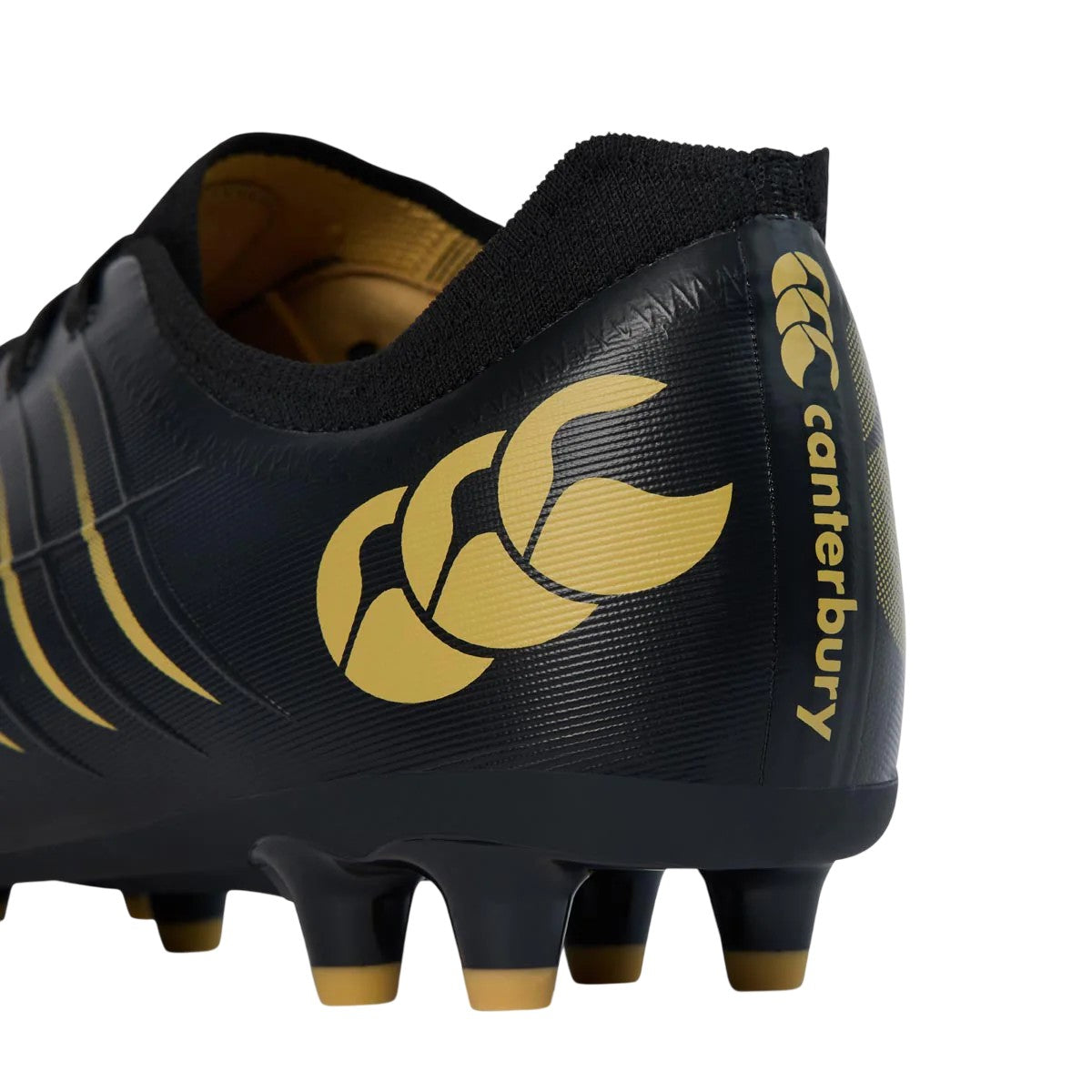 Black - Close up - Canterbury Mens Phoenix 2.0 Pro Firm Ground Boots