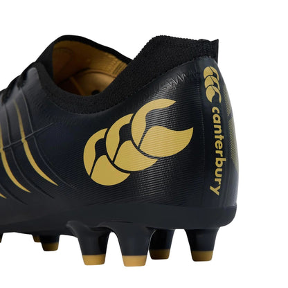 Black - Close up - Canterbury Mens Phoenix 2.0 Pro Firm Ground Boots