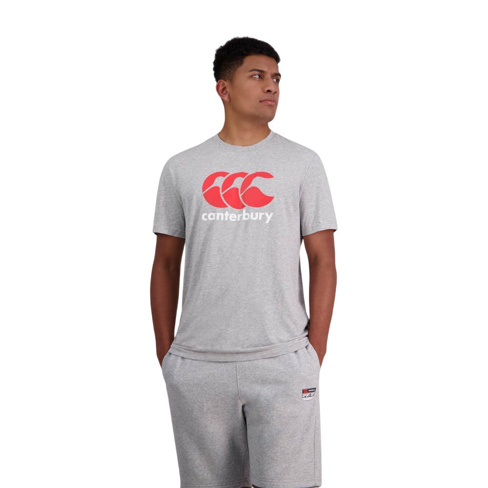 Classic Marl - Front - Canterbury Mens Logo T-Shirt