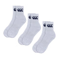White-Navy - Back - Canterbury Mens Logo Crew Socks