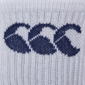 White-Navy - Side - Canterbury Mens Logo Crew Socks