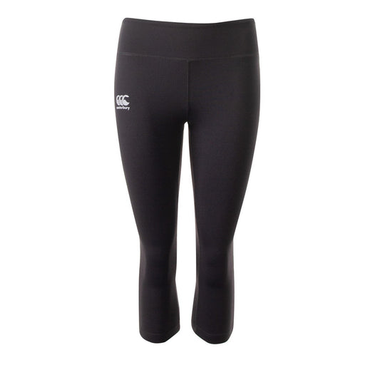 Jet Black - Front - Canterbury Womens-Ladies Vapodri Capri Leggings