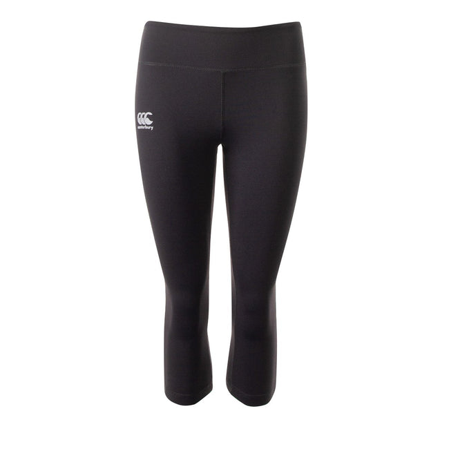 Jet Black - Front - Canterbury Womens-Ladies Vapodri Capri Leggings