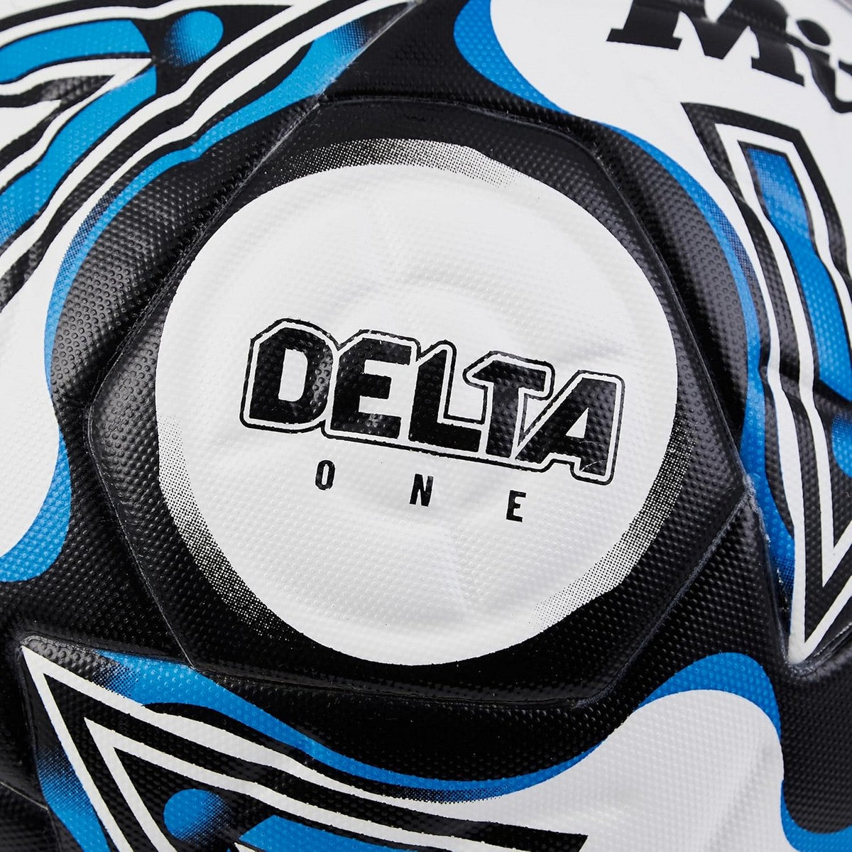 White-Black-Blue - Pack Shot - Mitre Delta One 24 Football