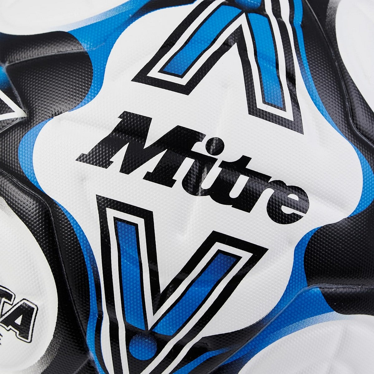 White-Black-Blue - Close up - Mitre Delta One 24 Football