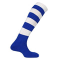 Royal Blue-White - Front - Mitre Mens Mercury Hooped Socks