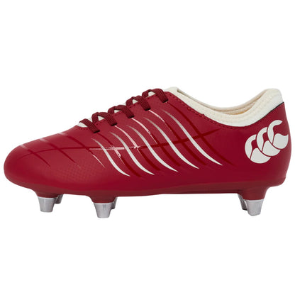 Red Dahlia - Lifestyle - Canterbury Childrens-Kids Phoenix 2.0 Leather Soft Ground Rugby Boots