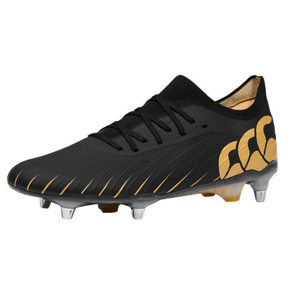 Black - Front - Canterbury Unisex Adult Speed Falcon Elite Firm Ground Rugby Boots