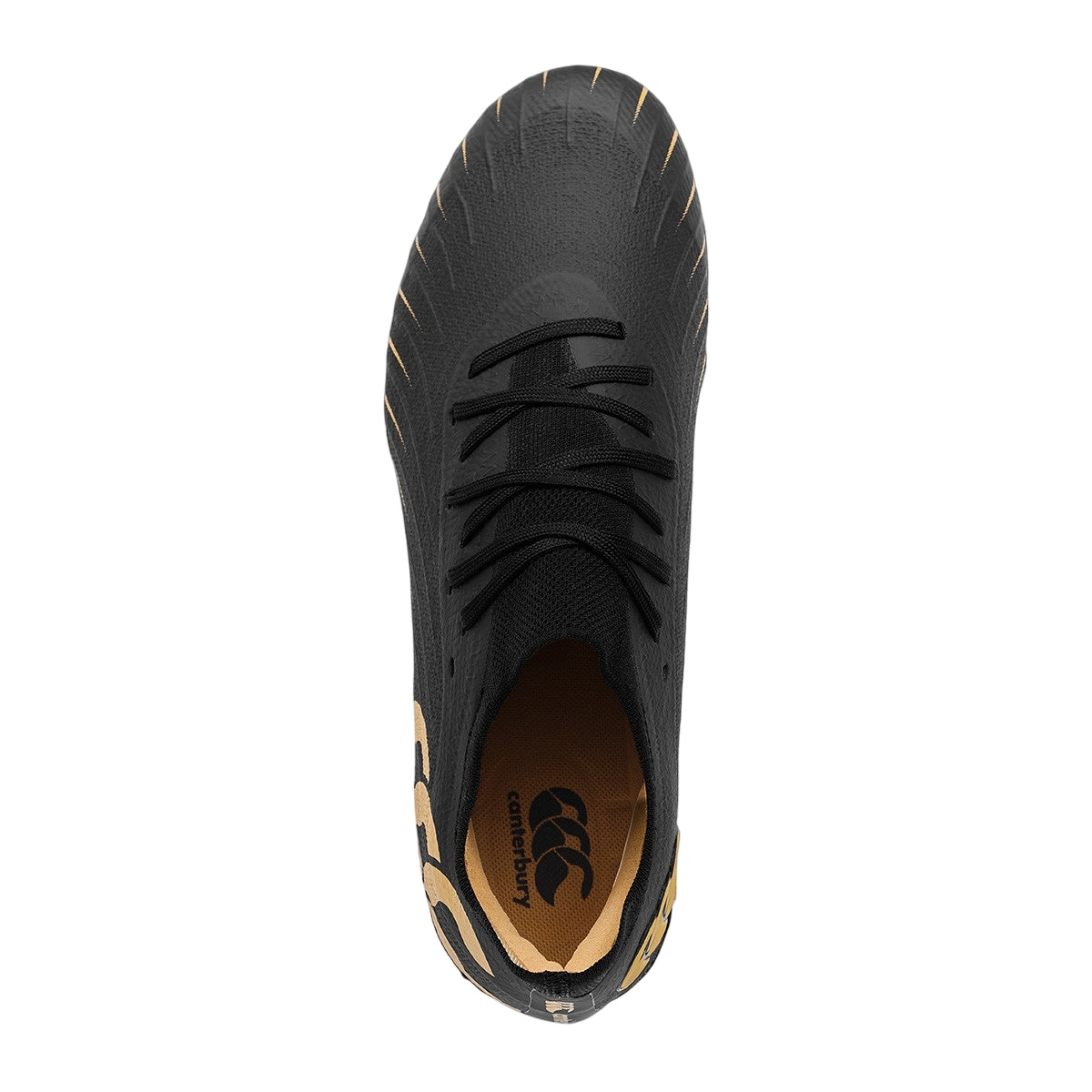 Black - Pack Shot - Canterbury Unisex Adult Speed Falcon Elite Firm Ground Rugby Boots