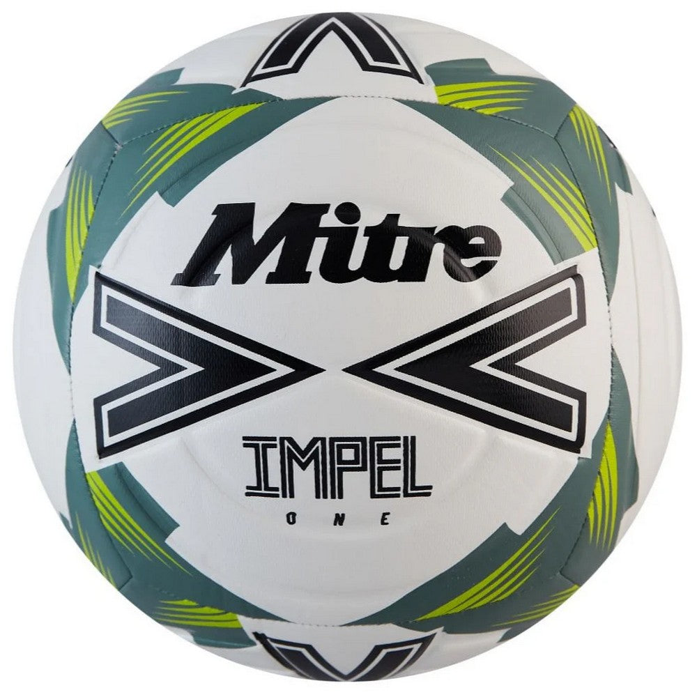 White-Black-Sage - Front - Mitre Impel One Football