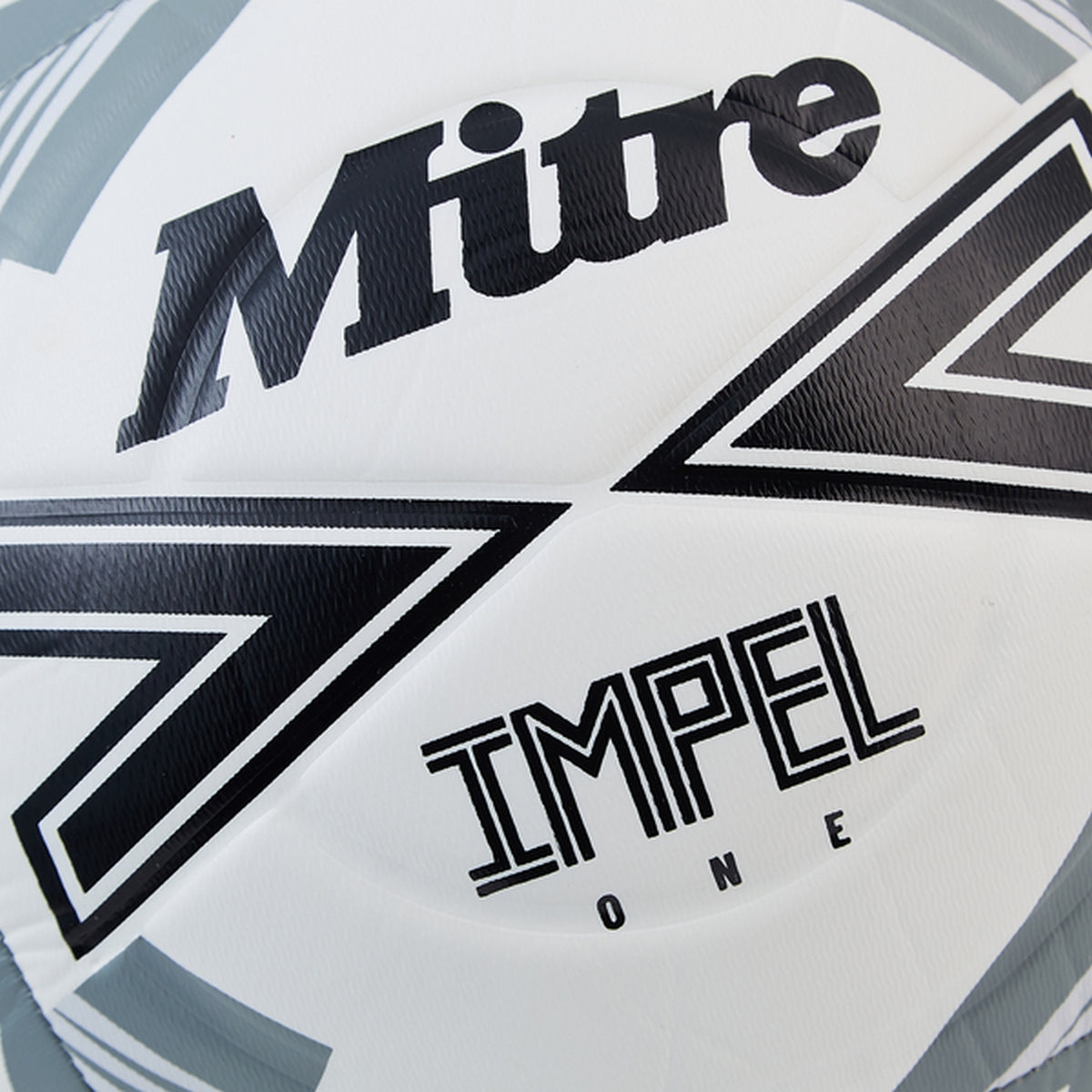 White-Black-Grey - Side - Mitre Impel One Football