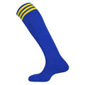Royal Blue-Yellow - Back - Mitre Mens Mercury 3 Stripes Football Socks