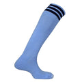 Sky-Navy - Front - Mitre Mens Mercury 3 Stripes Football Socks