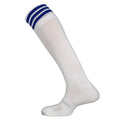 White-Royal Blue - Back - Mitre Mens Mercury 3 Stripes Football Socks