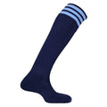 Navy-Sky - Front - Mitre Mens Mercury 3 Stripes Football Socks