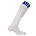 White-Royal Blue - Front - Mitre Mens Mercury 3 Stripes Football Socks