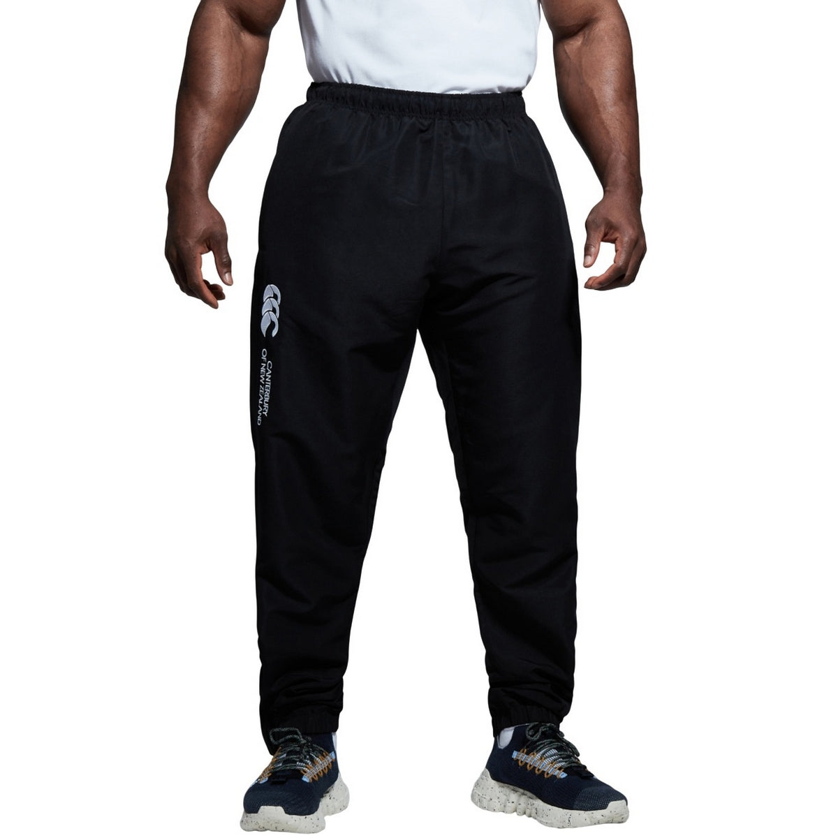 Black - Side - Canterbury Mens Cuffed Tracksuit Bottoms