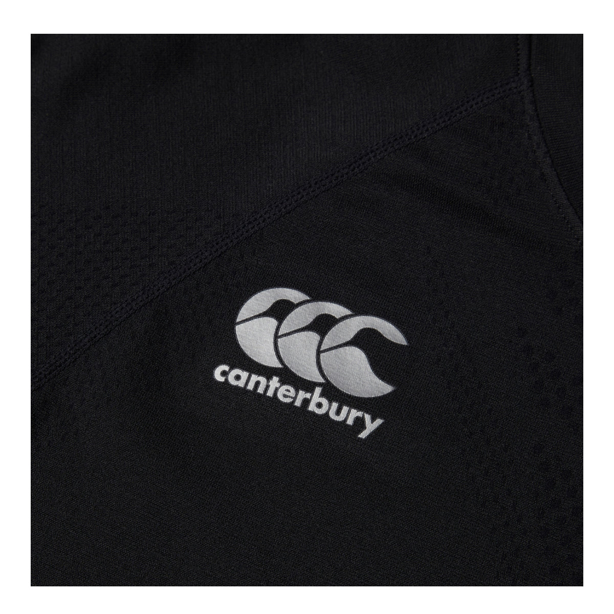 Black-Gunmetal Grey - Side - Canterbury Womens-Ladies Seamless T-Shirt