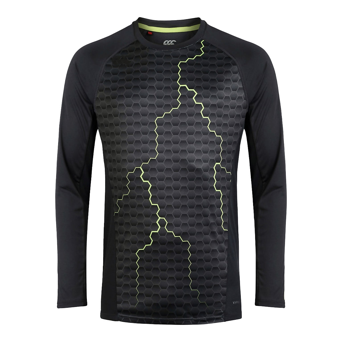 Blue-Graphite - Front - Canterbury Mens Graphic Vapodri Super Light Long-Sleeved Training T-Shirt