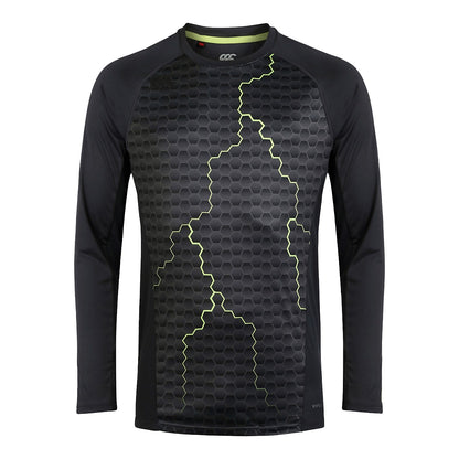 Blue-Graphite - Front - Canterbury Mens Graphic Vapodri Super Light Long-Sleeved Training T-Shirt