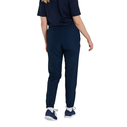 Navy - Back - Canterbury Womens-Ladies Club Plain Cuffed Tapered Jogging Bottoms