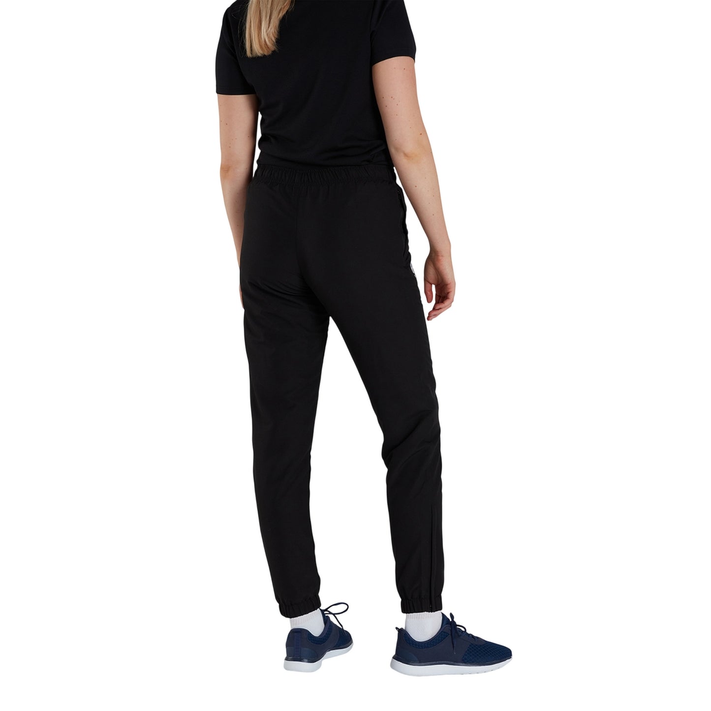 Black - Lifestyle - Canterbury Womens-Ladies Club Plain Cuffed Tapered Jogging Bottoms