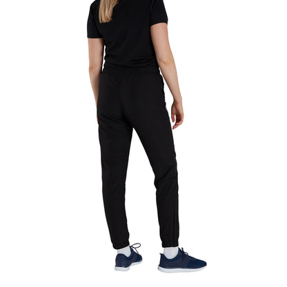 Black - Lifestyle - Canterbury Womens-Ladies Club Plain Cuffed Tapered Jogging Bottoms