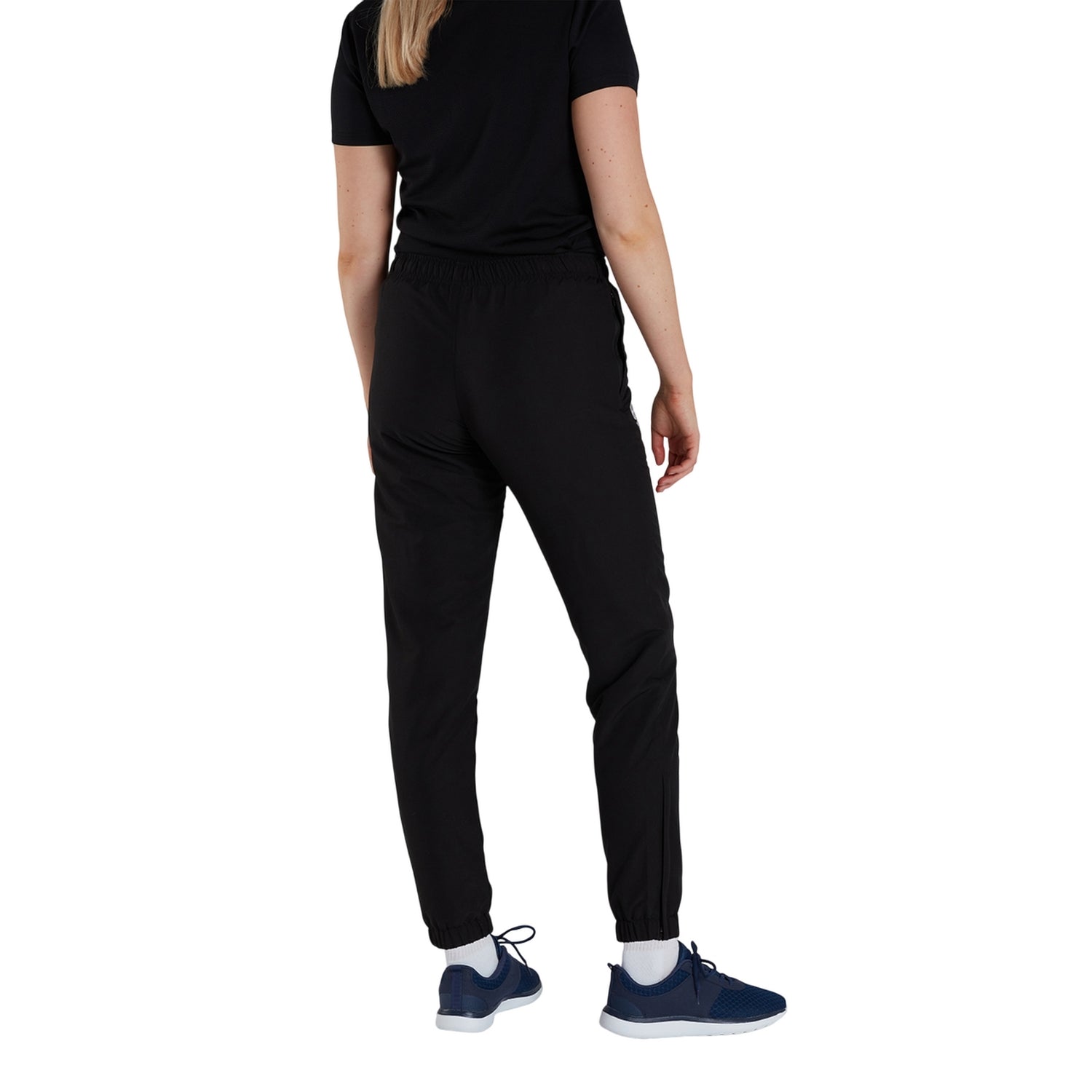 Black - Lifestyle - Canterbury Womens-Ladies Club Plain Cuffed Tapered Jogging Bottoms