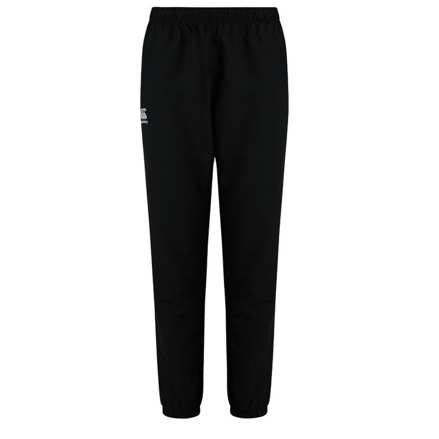 Black - Front - Canterbury Womens-Ladies Club Plain Cuffed Tapered Jogging Bottoms