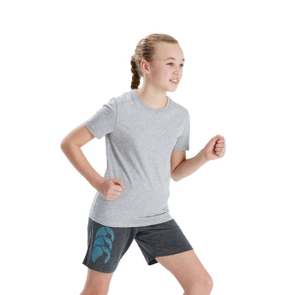 Ash Marl - Side - Canterbury Childrens-Kids Club Plain T-Shirt