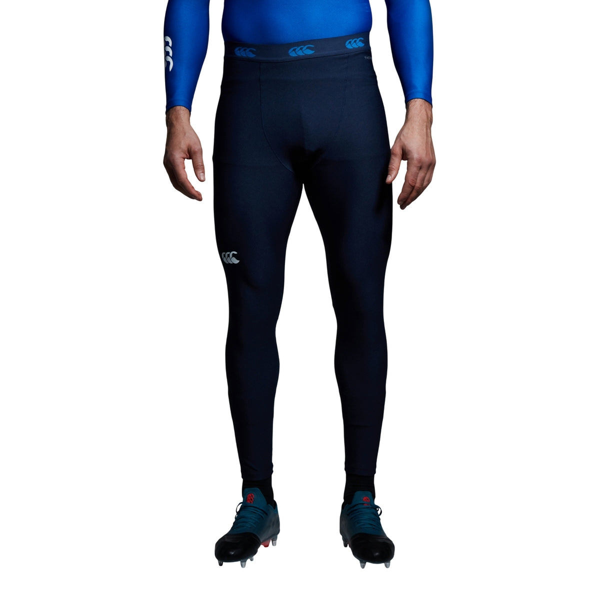 Navy - Side - Canterbury Mens Thermoreg Leggings
