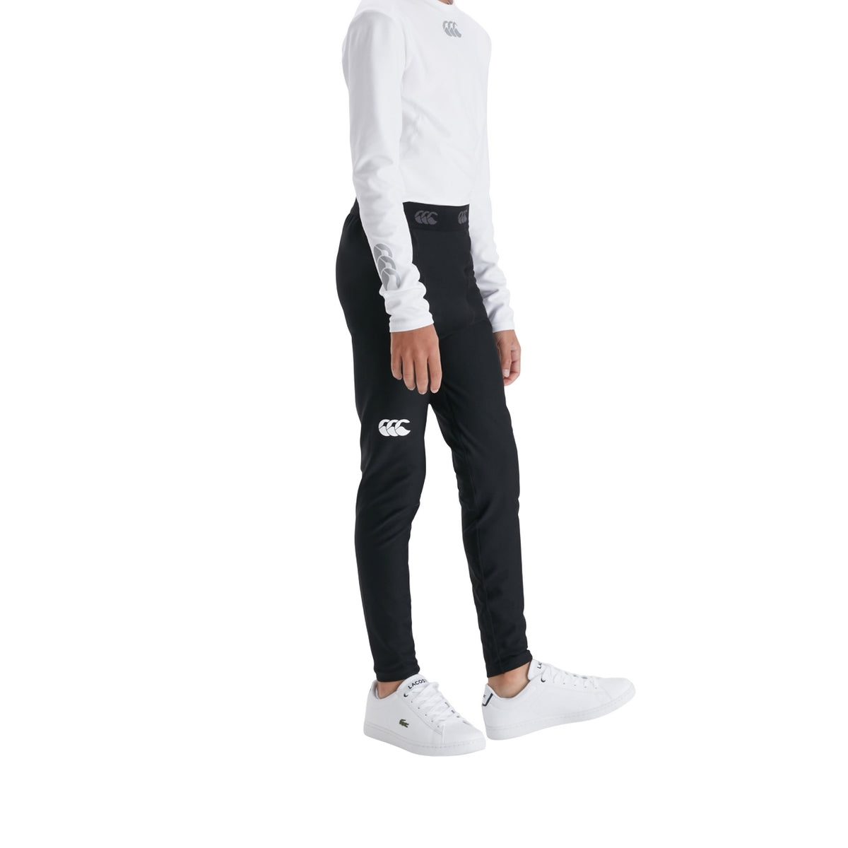 Black - Side - Canterbury Childrens-Kids Thermoreg Leggings