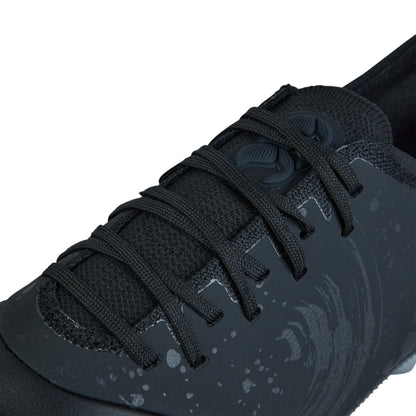 Black-Metallic Silver - Close up - Canterbury Unisex Adult Phoenix Genesis Elite Leather Firm Ground Rugby Boots