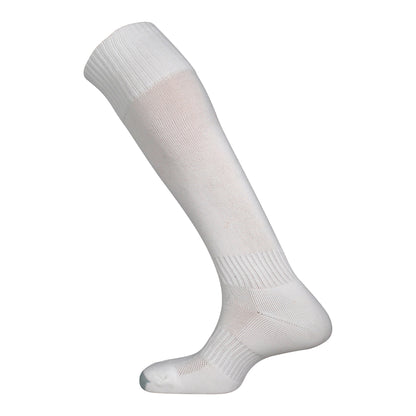 White - Front - Mitre Childrens-Kids Mercury Plain Football Socks