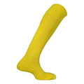 Yellow - Back - Mitre Childrens-Kids Mercury Plain Football Socks