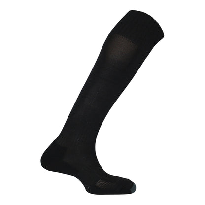 Black - Back - Mitre Childrens-Kids Mercury Plain Football Socks