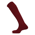 Maroon - Front - Mitre Childrens-Kids Mercury Plain Football Socks