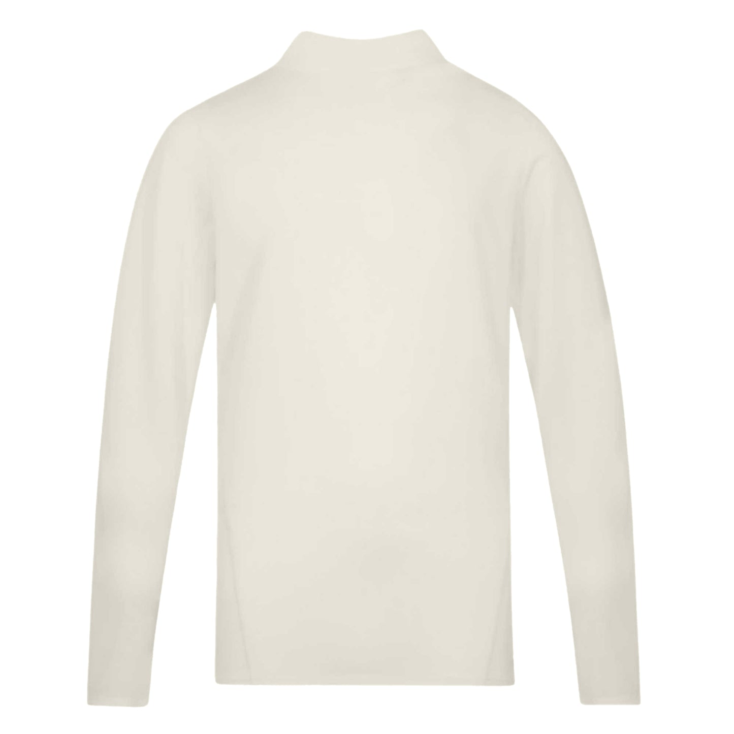 Cream - Back - Canterbury Mens Regular Long-Sleeved Cricket Polo Shirt