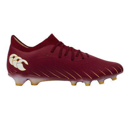 Red Dahlia - Side - Canterbury Unisex Adult Speed Falcon Elite Soft Ground Rugby Boots